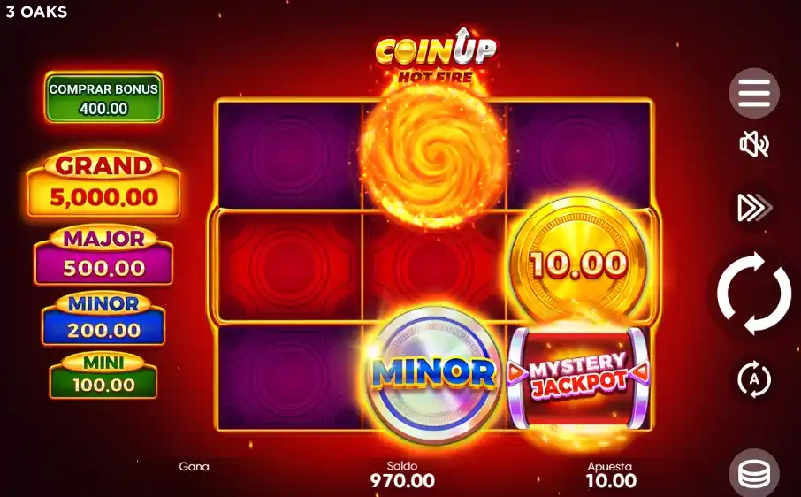 Símbolos y funciones especiales de Coin Up